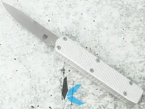 CobraTec Knives MNSILMGEN2DNS Mini Mamba Gen II Silver, 2.25" D2 Steel Blade