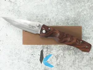 Used Mcusta MC-0122DR Damascus Tactility Knife with Box