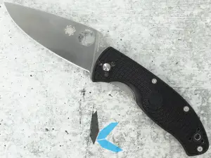 Used Spyderco Tenacious, Black Handles no Box
