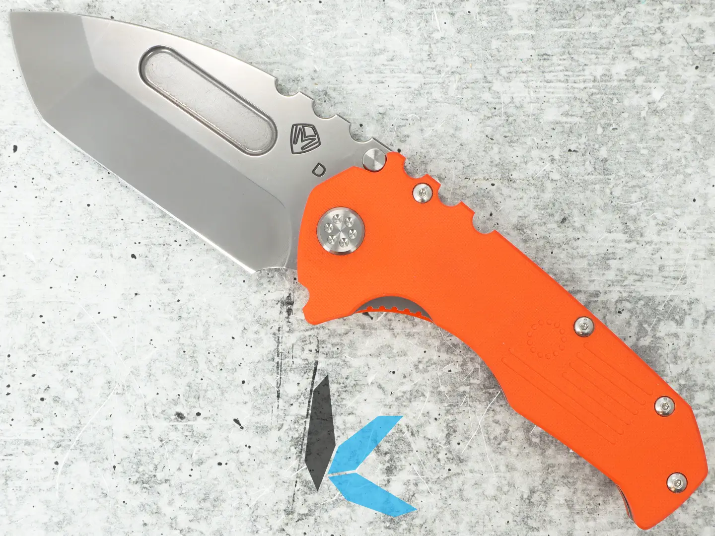 Used Medford MD30DTT11GG Scout Prae P, Hi-Vis Orange G10, D2 Tanto Blade with Box - Image 2