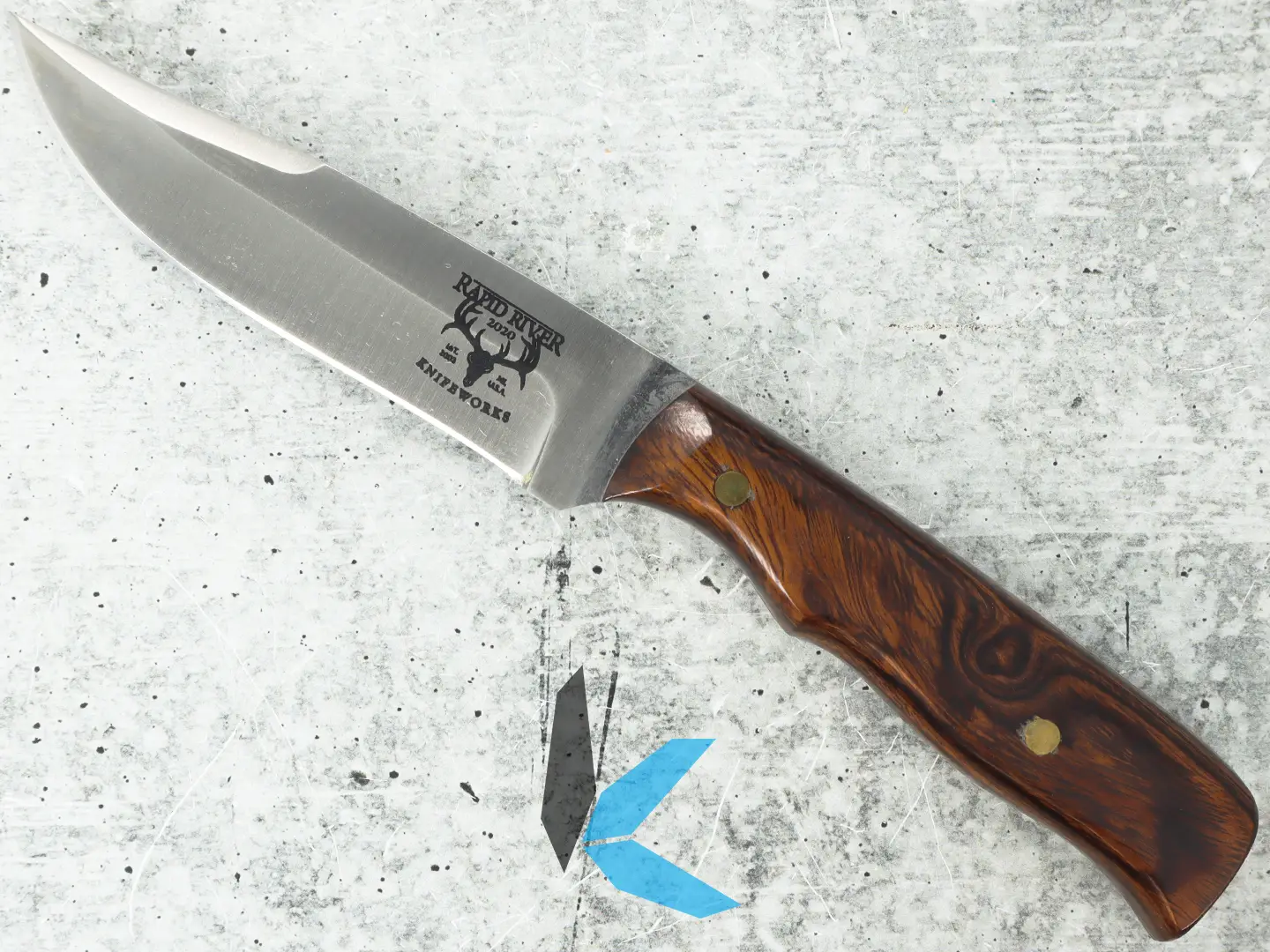 Used Rapid River Royal 7 Fixed Blade with Leather Sheath with Box "Perfect Condition" - Image 2