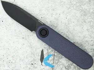 Vosteed A3706 Corgi 295 S35VN Black Stonewash Blade, Dark Slate Aluminum Handle