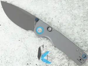 Vosteed A2612 Porcupine 14C28N Destroyer Gray Blade, Gray G10 Handle