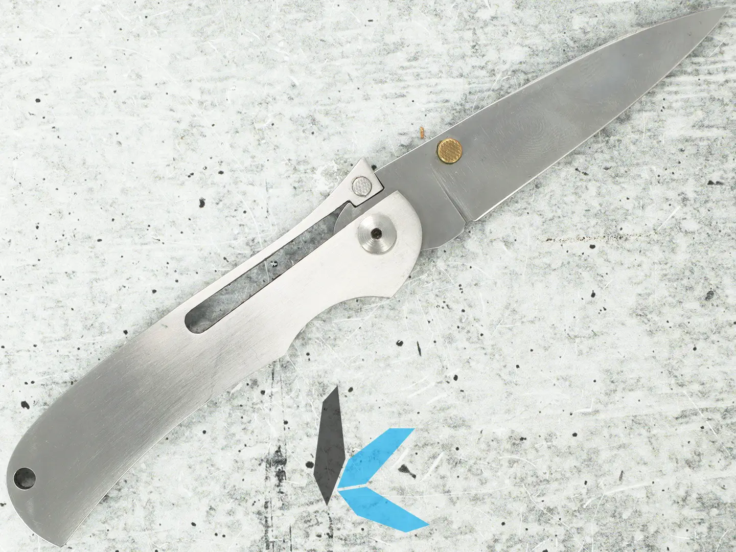 Used A.G. Russell K875C Folding Pocket Knife with Sheath - Image 3