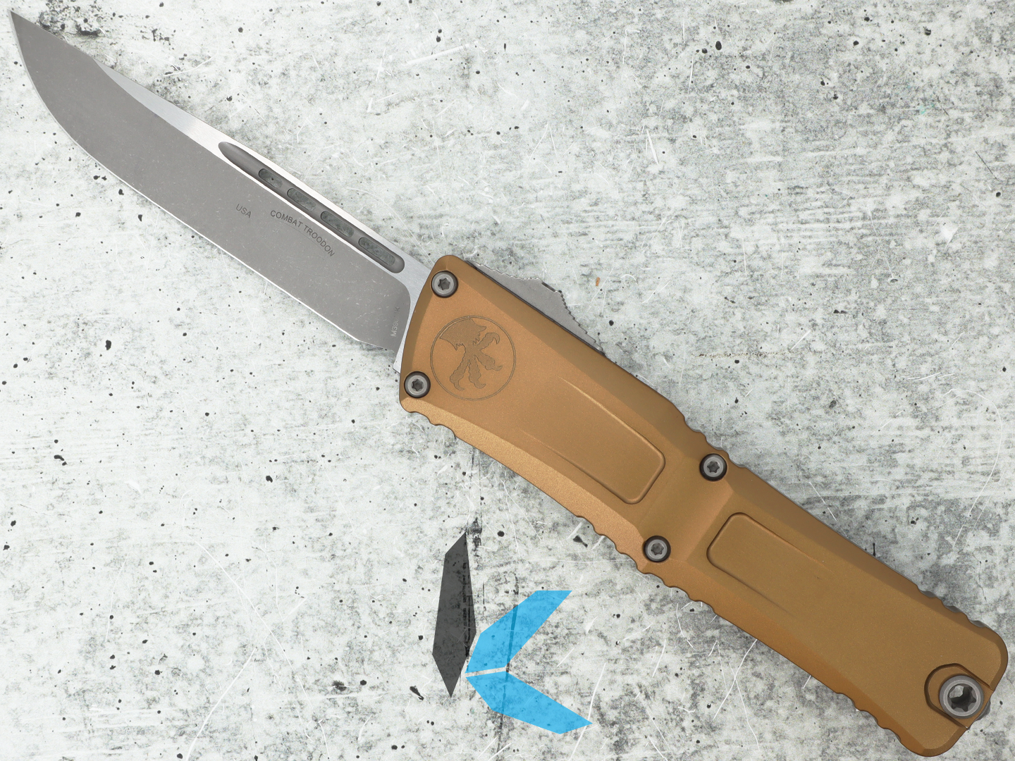 Used Microtech 1143-10APTA Combat Troodon S/E Gen III Tan Apocalyptic Std - Image 2