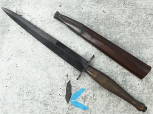 Used Military Stiletto with Sheath (33)