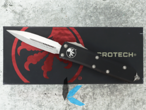 Used Microtech 232-10 UTX-85 D/E Stonewash Std with Box