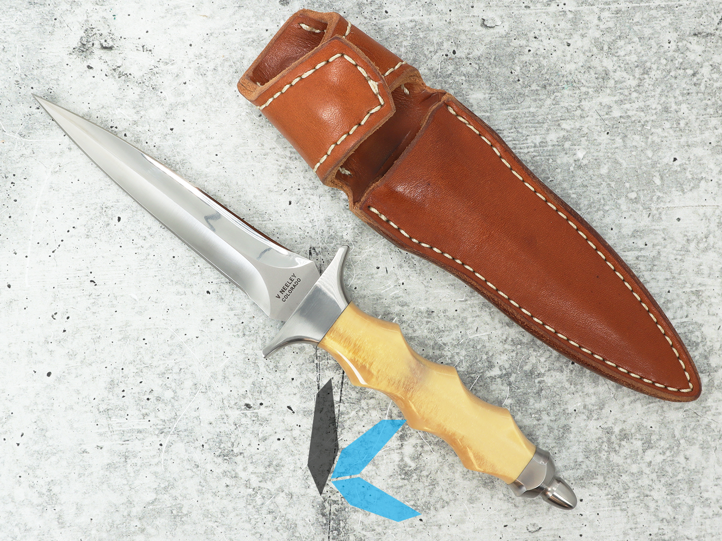 Used V Neeley Dagger with Sheath