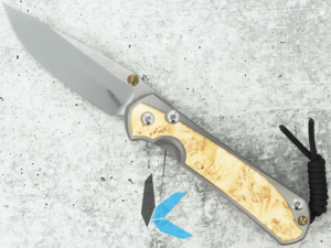 Chris Reeve Knifes L31-1628 Large Sebenza 31 Inlay Polished, Box Elder, CPM-MagnaCut, 6AI4V