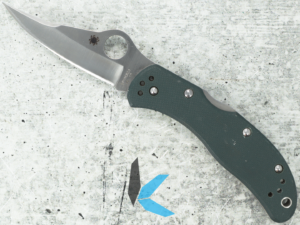 Used Spyderco Worker Green G10 Sprint Run no Box
